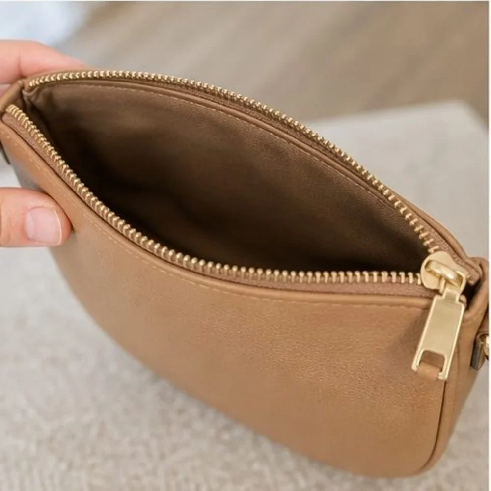 Camel Faux Leather Bag